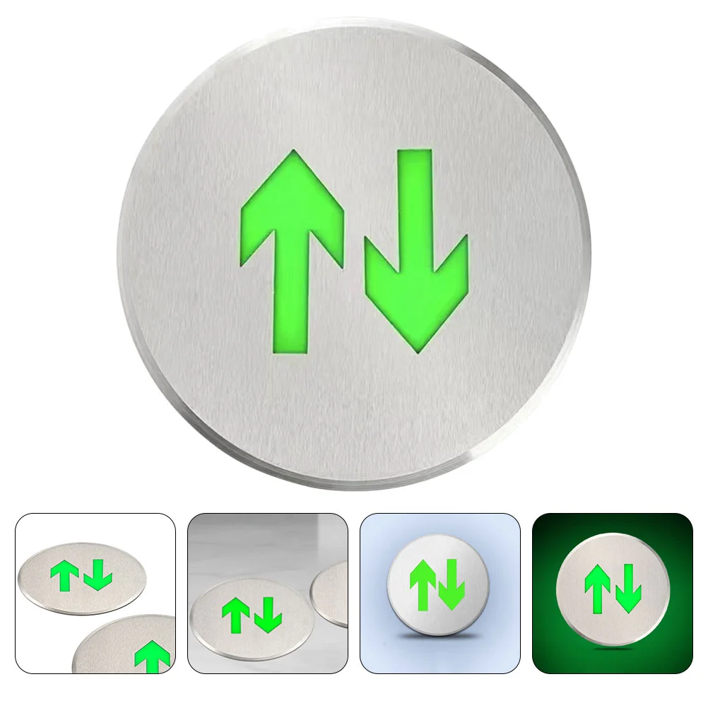 

Emergency Exit Sign Luminous Signal Sign Fluorescent Exit Arrow Floor Sign Floor Self Night Non Fire Ground Marker Light