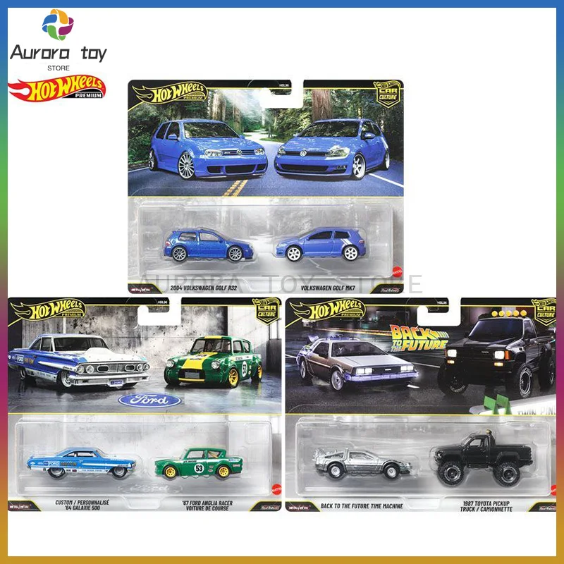 New Hot Wheels 1:64 HBL96 Car Culture Series Cars Model Two-car Suit Alloy Car Model Toyota Custom Collect Toy Birthday Gifts - Image 2