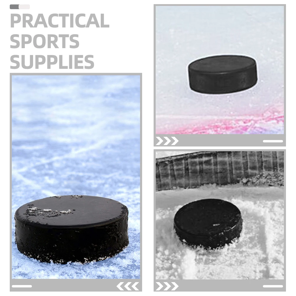 Indoor Hockey Pucks Sport Ice Hockey Race Puck Gym Training Competition Puck Roller Stick Accessory 2pcs