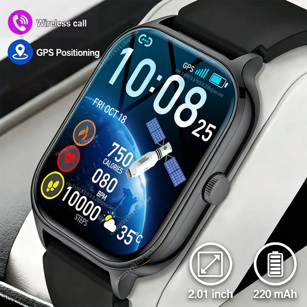 2026 Smart Watch Android IOS Phone 2.01 Inch Color Screen Bluetooth Answer Call Fitness Watches Tracker Smartwatch Women Men New 1