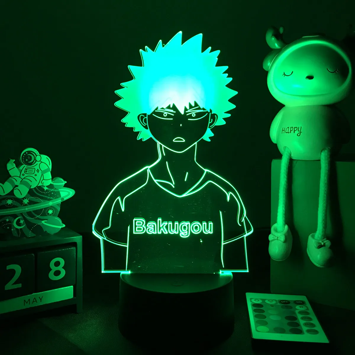 Japanese Anime My Hero Academia Nightlight Midoriya Izuku Led - Main Image