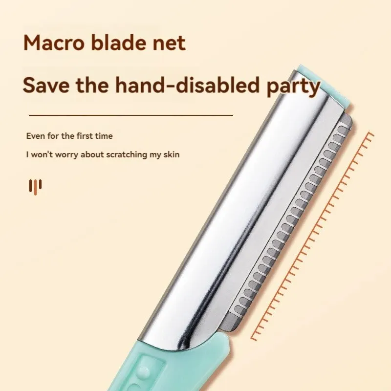 4pcs Eye-brow Knife WOMEN'S Makeup Eyebrow Shaping Tool Suit Stainless Steel Eye-brow Knife Eyebrow Scraper Beginner