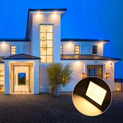 Enhanced Outdoor LED Flood Light - IP66 Waterproof, 100W, Ideal for Garden and Street Lighting (Warm White)
