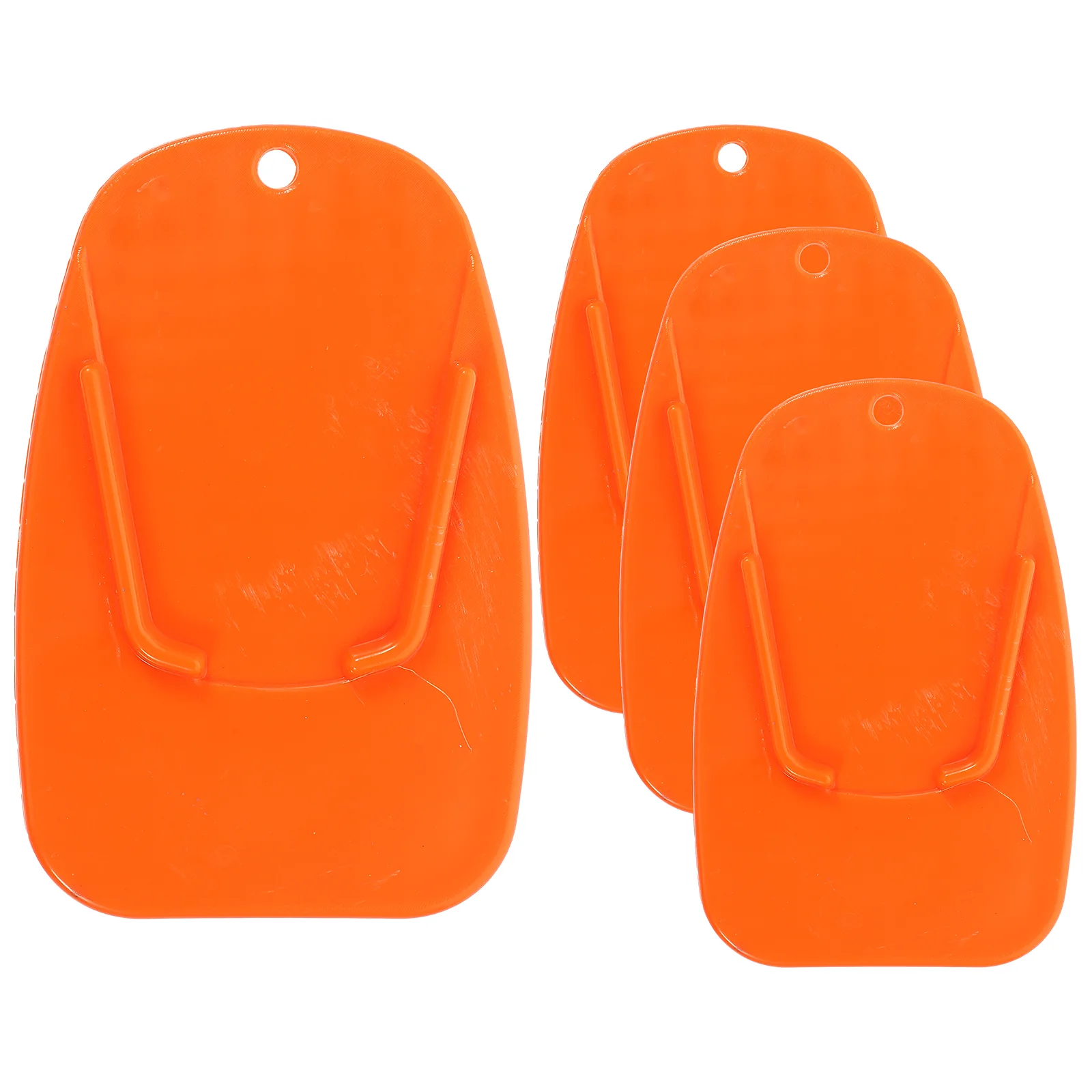 

6 Pcs Motorcycle Kickstand Mats Mats Replacement Kickstand Pads Accessories Parts Motorbike Plastic
