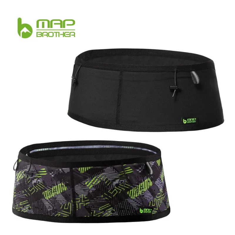 

MAP BROTHER W1001 Newest Woven Elastic Sports Waist Pack Running Race Number Belt for Triathlon Marathon Cycling Mountaineering
