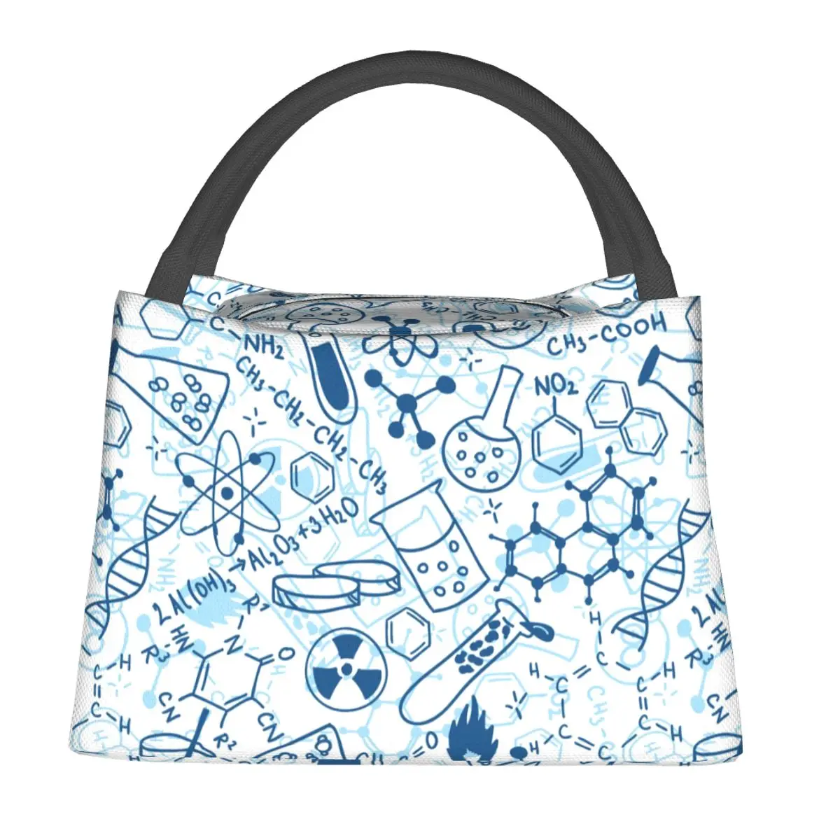 

Science Chemistry Lunch Bag For Adult Biology Lunch Box Kawaii Picnic Cooler Bag Portable Insulated Oxford Thermal Tote Handbags