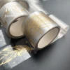 JIANWU 3cm*300cm Journal Collage Material PET Washi Tape Bronzing Transparent Scrapbooking Stationery Decoration Masking Tapes 3