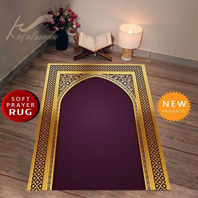 tapis priere islam tapis de salon musulman turc personnalisé de luxe pour  hommes et femmes à