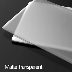 Sleek Protective Laptop Case for MacBook - 13 Inch, Enhanced Design (Matte Transparent)