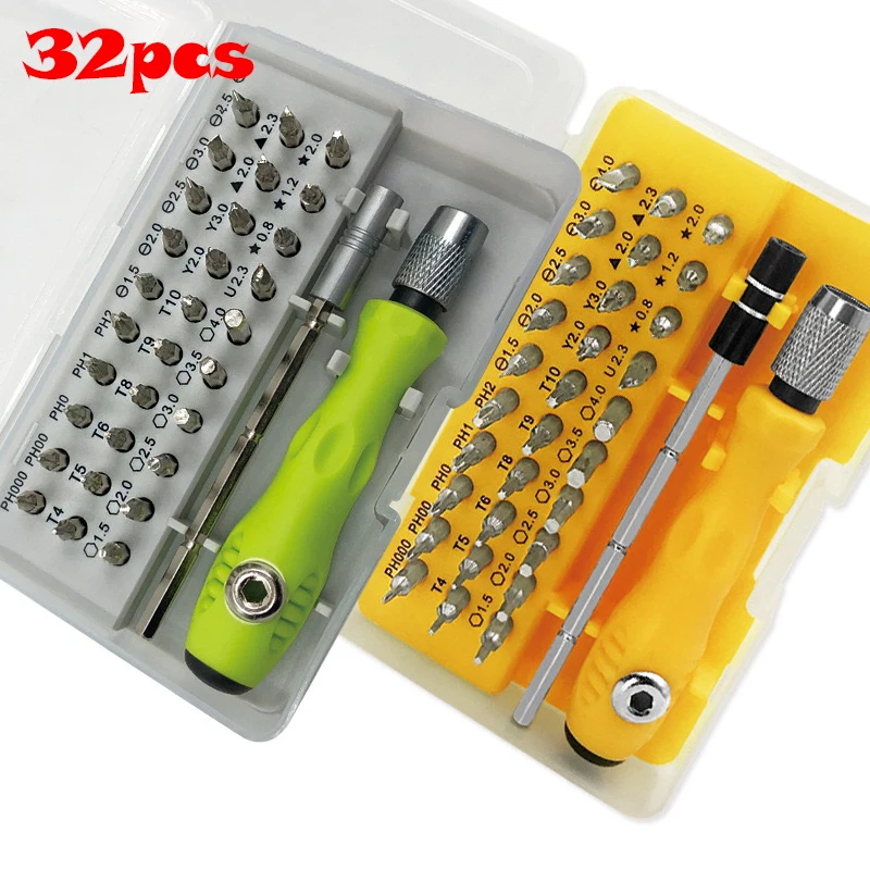 32 In 1 Screwdriver Set Mini Tool Repair Precision Magnetic Bits kit Driver Phone Mobile IPad Camera Maintenance Hand Tools