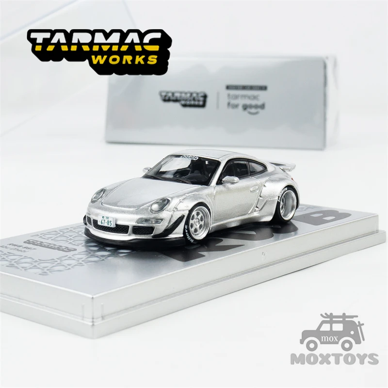 

Tarmac работает 1:64 RWB 997 Абу Даби Серебряная модель автомобиля