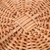 Foldable Picnic Basket Wicker Tray Decor Daily Supplies Multi-function Storage Shopping Bins with Lids 6