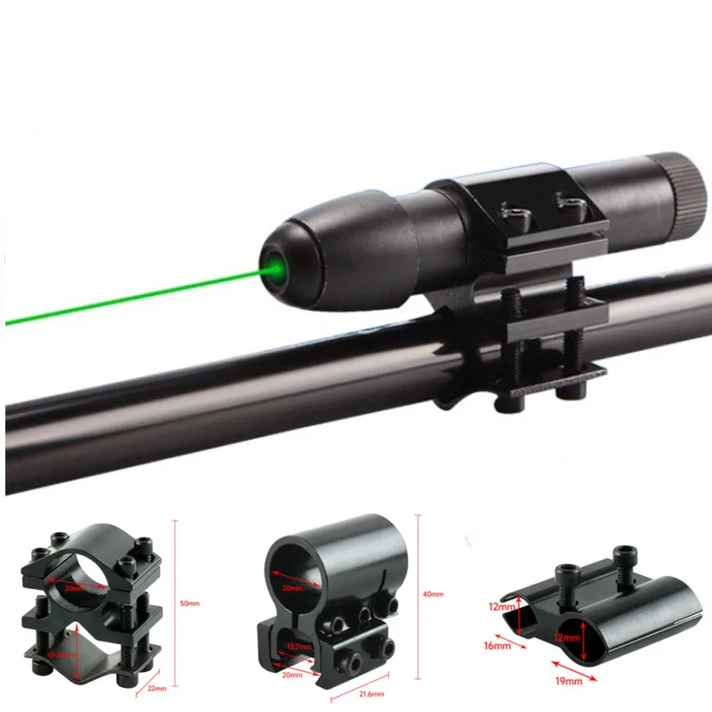 No Battery Laser Sight Red Laser Calibrator Red Light Sight Fit for 11/20mm with Mount