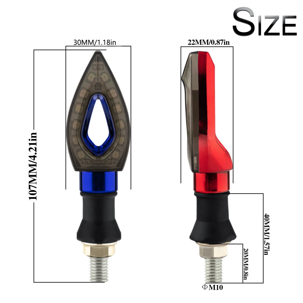 Accessori Per La Modifica Del Motociclo, Indicatore Di Direzione A Led Cavo A Forma Di Pesca, Indicatore Flash, Per Yamaha Yzf R125 Yamaha Xj6 Fz1