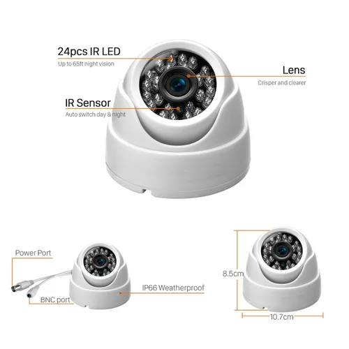 (에서 선박 us) 1080 p 5mp CCTV 보안 카메라 IR-CUT 감시 카메라 비디오 오디오 비디오 레코더 실내 감시 카메라 2