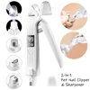 Pet Nail Clipper with LED Light USB Rechargeable Electric Nail Clipper with Display Nail Grinder Prevent Injury Low Noise 1