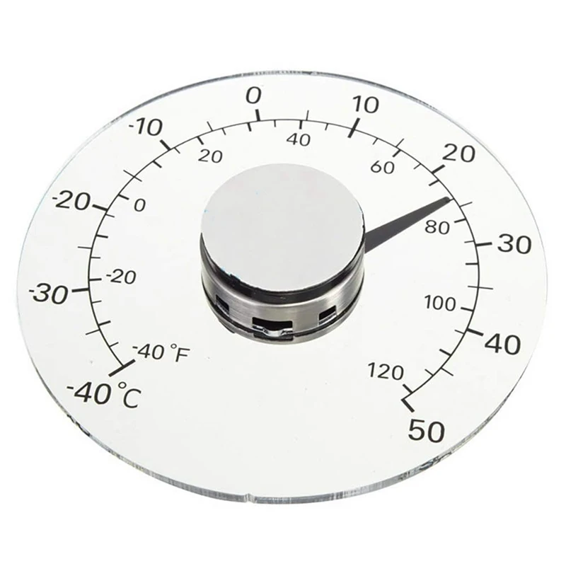 

1 PCS Transparent Clear Outdoor Multifunctional Thermometer Temperature Window Thermometer Clock Weather Tool