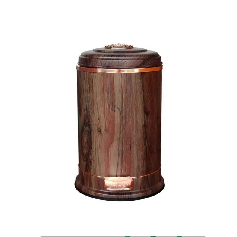 

Touchless Metal Trash Can Kitchen Stainless Steel Garbage Bin Retro Home Office Poubelle De Cuisine Cleaning Supplies YH5LJT
