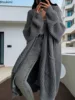 New Spring V-neck Loose Cardigan Oversize Knitting Women Long Sweaters Thick Warm Coats Female New Trendy Casual Ladies Clothes