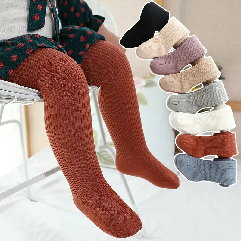 

Thicken Girls Tights for Winter Toddler Leggings Warm Baby Girls Plus Children Stockings 0-6 Years Old Solid Kids Pantyhose