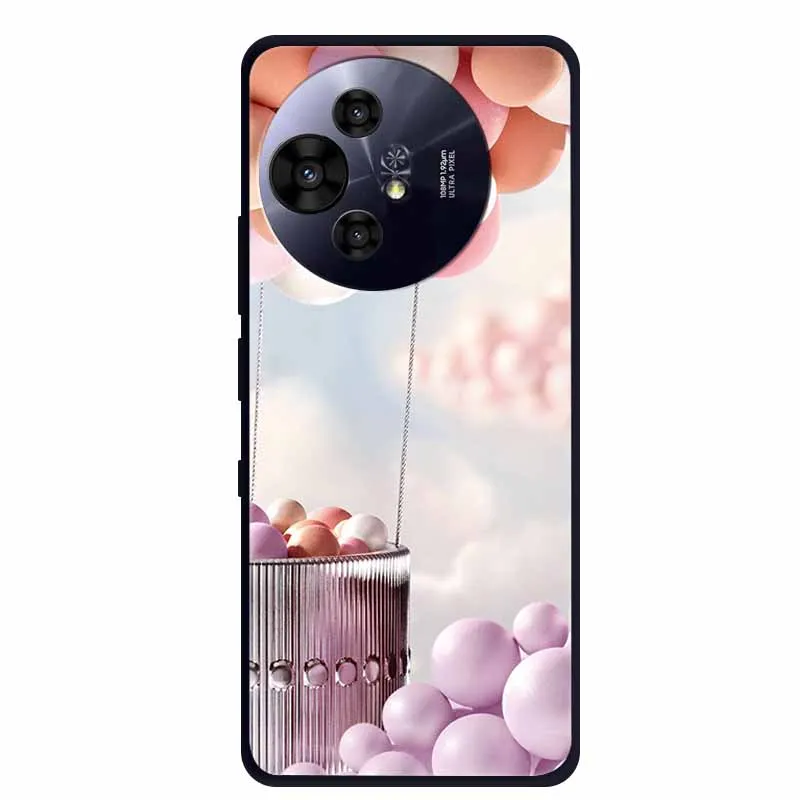 Premium Black Silicone Protective Case for TCL 50 Pro NxtPaper 5G