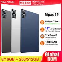 2025 New Arrival 14 Inch Tablet Android 14 Google Play Bluetooth 5.0 WiFi Dual 4G Network Tablets 16GB RAM 512GB ROM 12000mAH 1