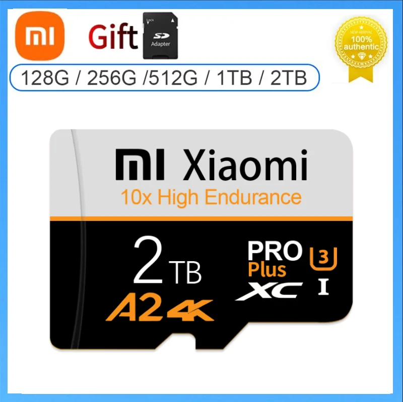 Xiaomi Original Sd Card 2Tb Ad Alta Velocità Micro Tf Sd Card 1Tb Tf Sd Memory Card Cellulare Computer Fotocamera Flash Memory Card