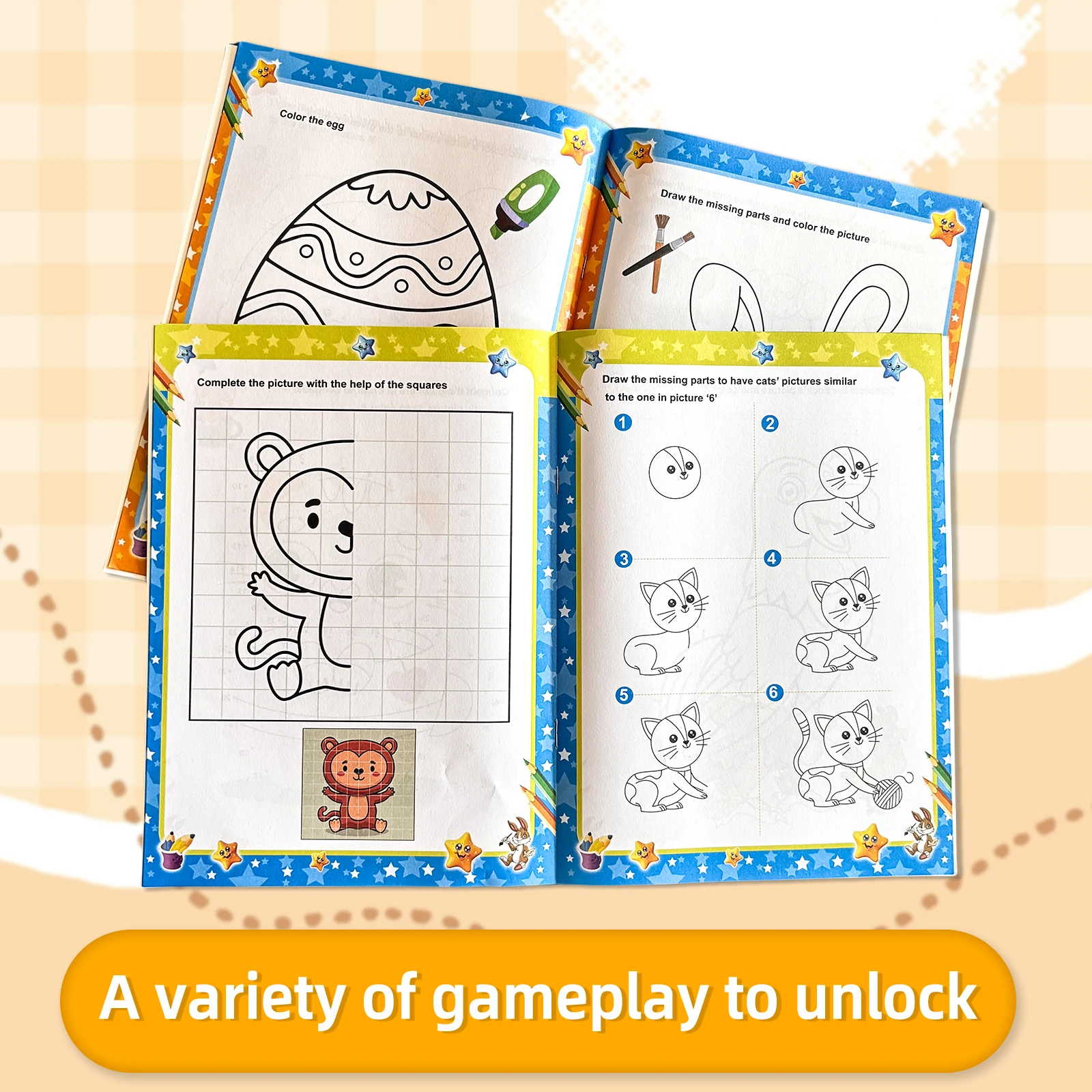 Children's Drawing & Coloring Book Ages 4-8 2