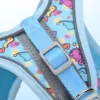 HP407--bee/dinosaur printed pet dog&cat harness, with 1.5-meter dog leash, soft twill fabric and night reflective strip. 5