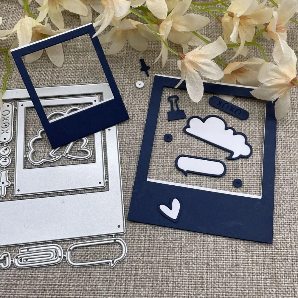 Neue Abschluss-Dekorationsformen aus Metall, Schablonen für DIY-Scrapbooking, dekorative Handarbeit, Stanzformen, Schablonenformen