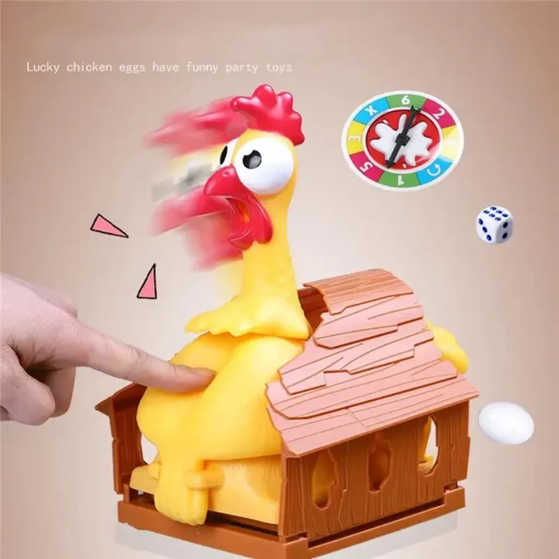 Lucky Chicken Board Game Toys Chicken Laying Eggs Family Parent-child Interactive Toys Gags Joke Party Table Game Toys for Kids 2