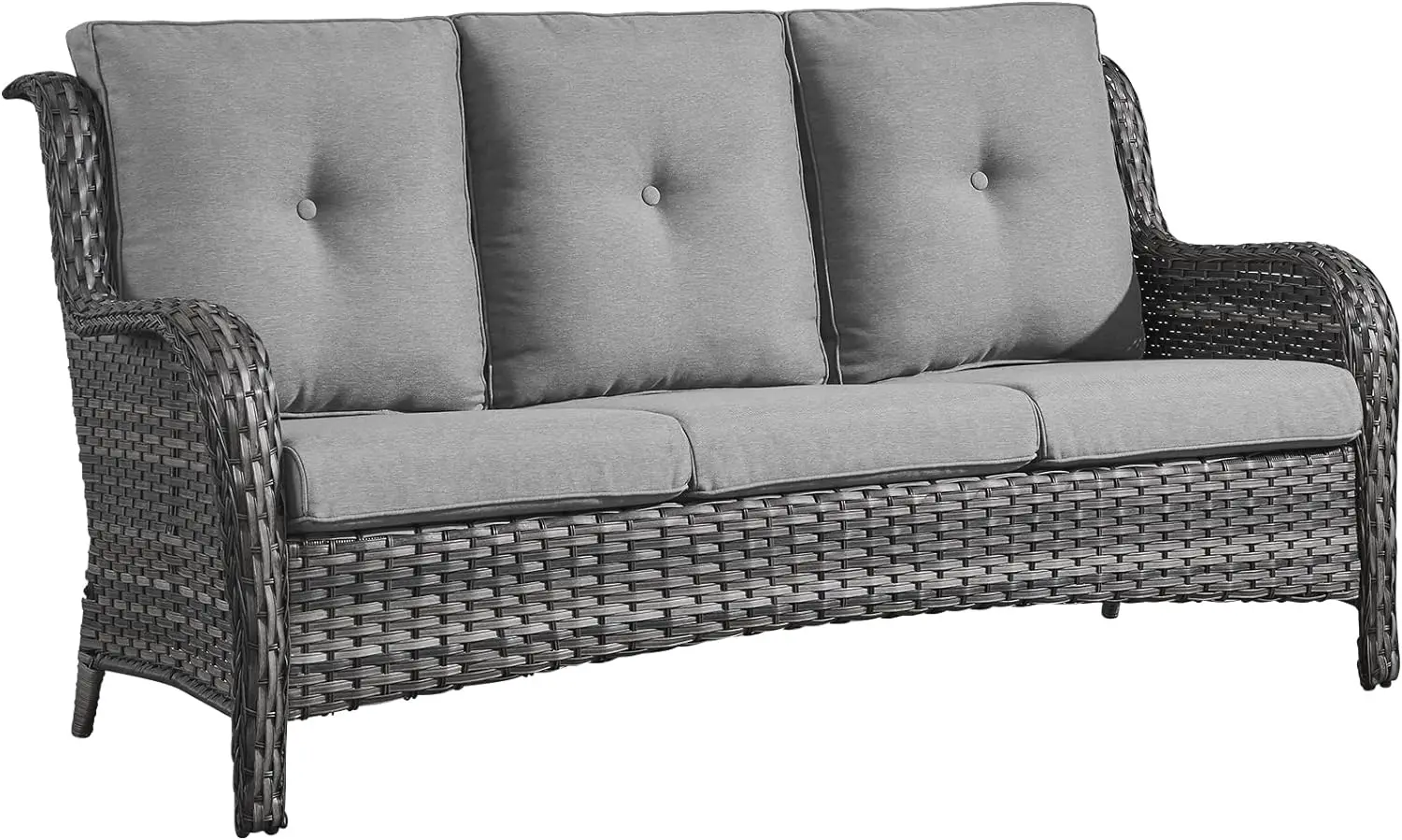 

Уличная мебель для дворика, маленький диван, плетеный диван из ротанга для одного дома