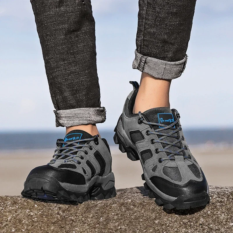 

Мужские походные туфли, Высококачественная спортивная обувь для улицы, для путешествий, рыбалки, бега, нескользящая и удобная