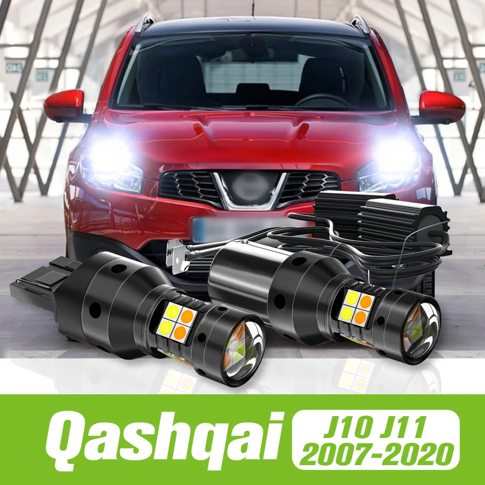 Auto Welkom Deur Licht voor Nissan Qashqai (J12) 2022 2023 2024 Deur Licht Projector HD Geen Fade Projector Ghost Shadow Lights Instapverlichting Auto Accessoires,A Install battery version