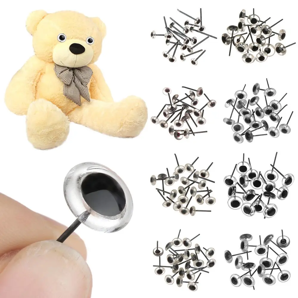 

20Pcs/Bag Clear Doll Glass Eyes Needle Felting Eyes For DIY Bears Animals Dolls Kids DIY Toys Accessories 3/4/5/6/7/8/9/10mm