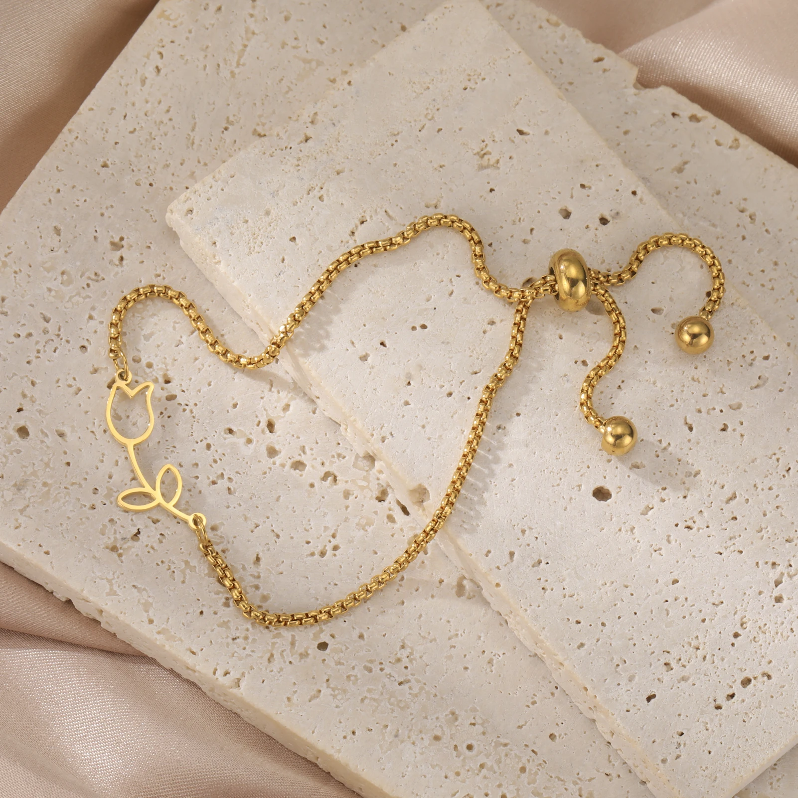 실버 컬러 다층 인터로킹 하트 팔찌, 여성용 레트로 뱅글, 고급 패션 쥬얼리, 웨딩 파티 선물, 5 개/세트 11 Cazador 여성용 튤립 꽃 팔찌, Kpop 스테인레스 스틸 더블 레이어 비즈 체인 팔찌, 쥬얼리 생일 선물, 신제품