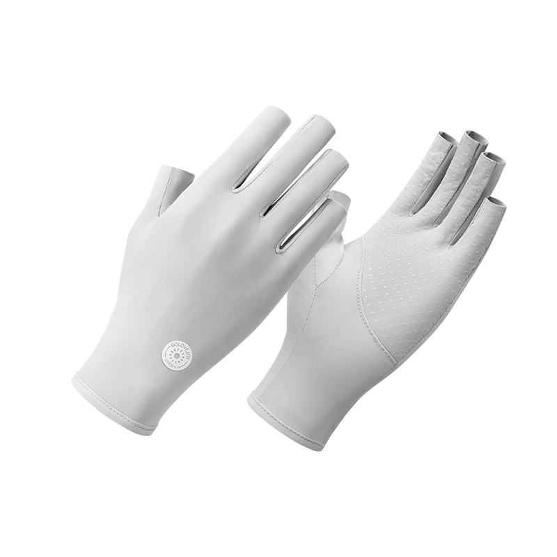 Golovejoy Ice Silk Sunscreen Gloves Breathable Thin Summer Women's Outdoor Riding Gloves Non-slip Touchable Screen Gloves 6
