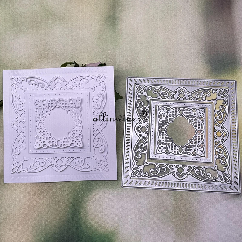 

Square frame decoration Metal Cutting Dies Stencils Die Cut for DIY Scrapbooking Album Paper Card Embossing