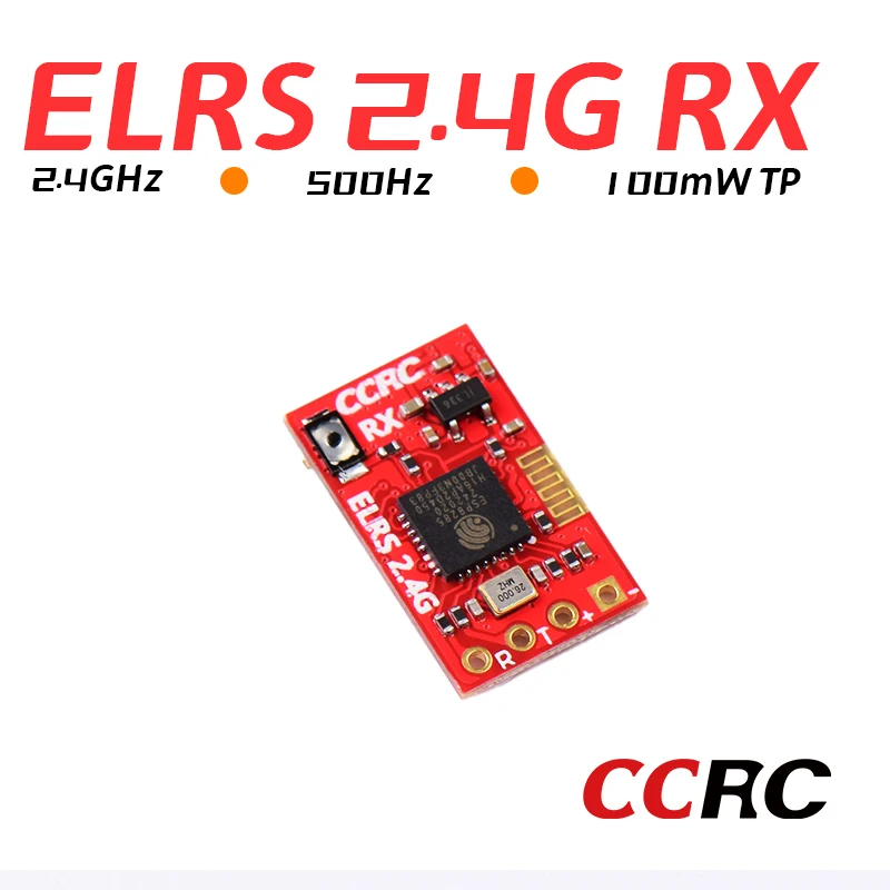 

CCRC ELRS 2.4G Receiver ExpressCCRC ELRS With T type Antenn Best Performance in Speeds Latency Range for RC Racing Drone