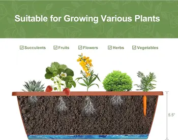 Vertical Garden Bed, 5th Floor, Vertical Elevated Garden, Flower Pot, Outdoor Herbal Garden, Flower Pot, Layered Flower Pot Box 5