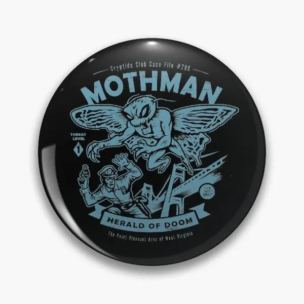 Mothman Cryptids Club Case File 299 Soft Button Pin Fashion Metal Women Spilla Gioielli Creativi Amante Divertente Vestiti Carini Regalo