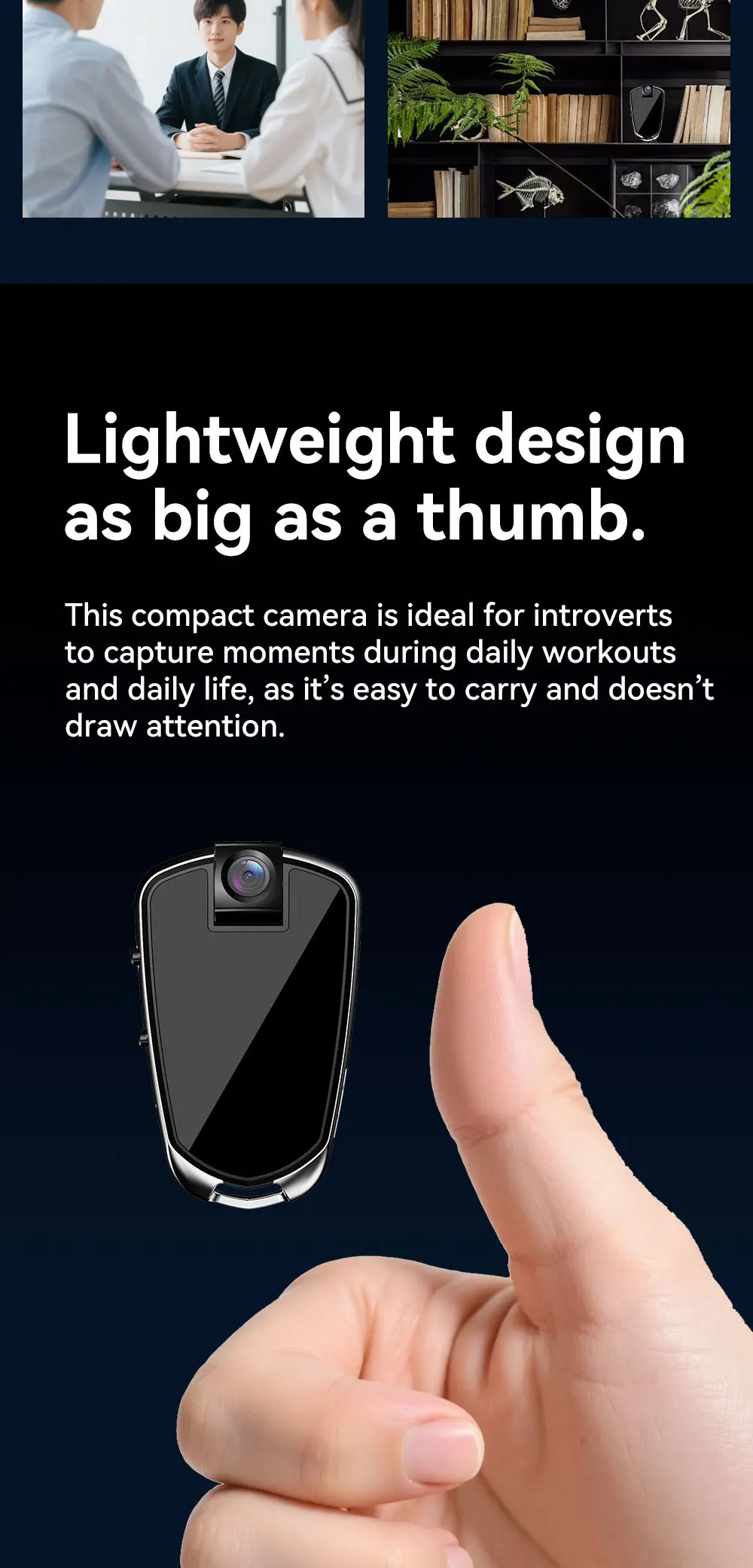 عرض زاوية لكاميرا المراقبة الدقيقة يبرز العدسة.