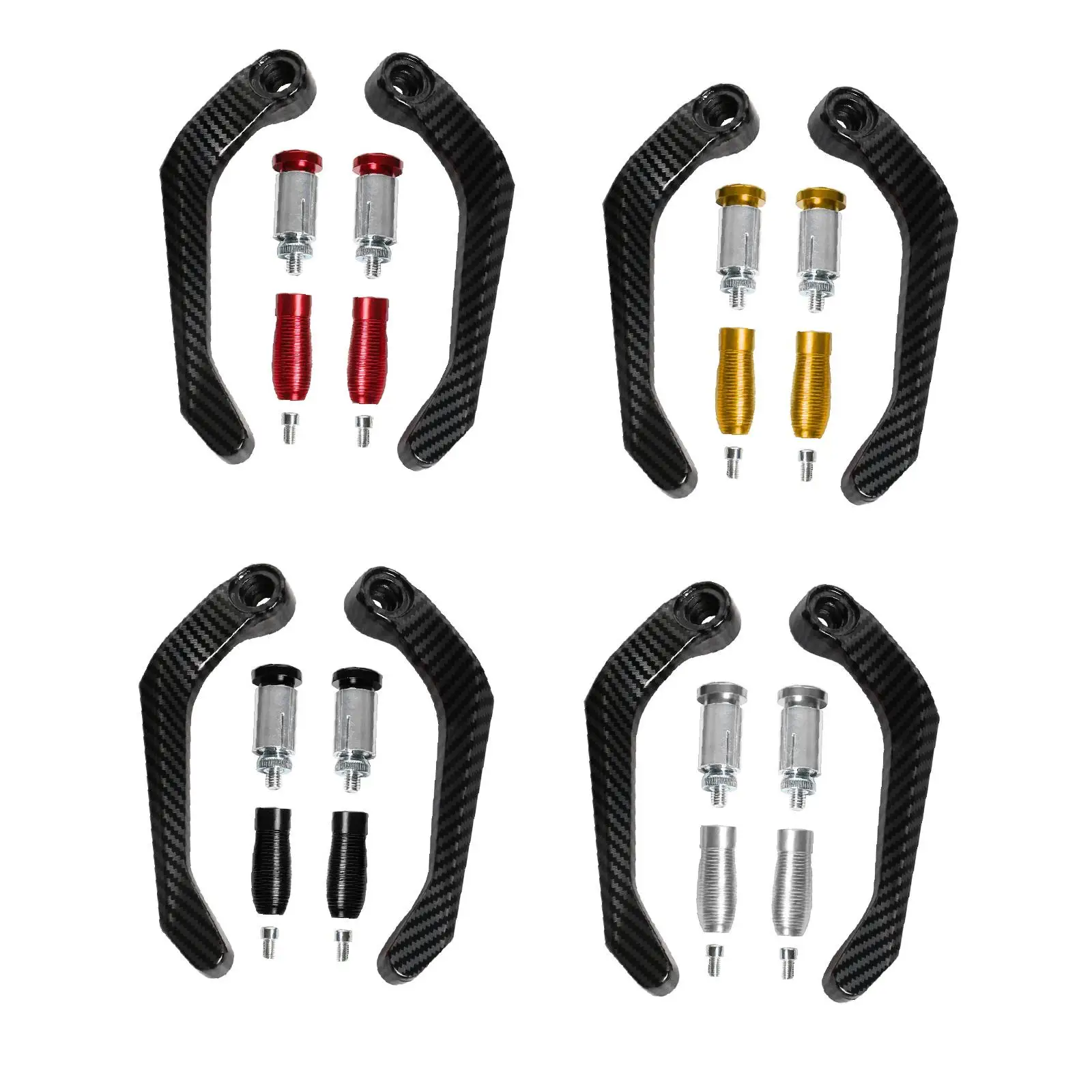 범용 오토바이 브레이크 클러치 레버 핸드 가드 핸들 가드 그립, 알루미늄 합금, 범용 낙하 방지, 2 개