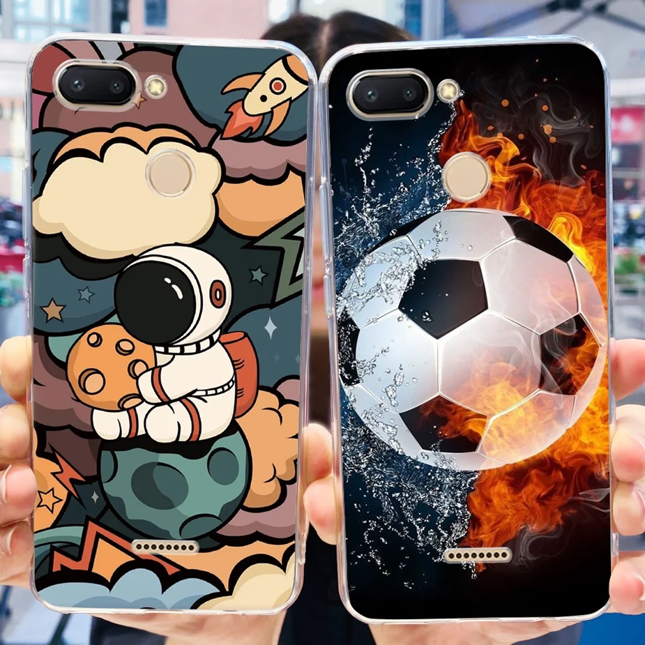 Cute Painted Clear Silicone Phone Case - Soft TPU Shell with Bumper Protection