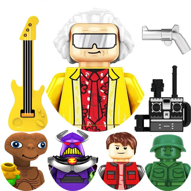 Retro Adventure Movie-Inspired Building Blocks Toy Set
