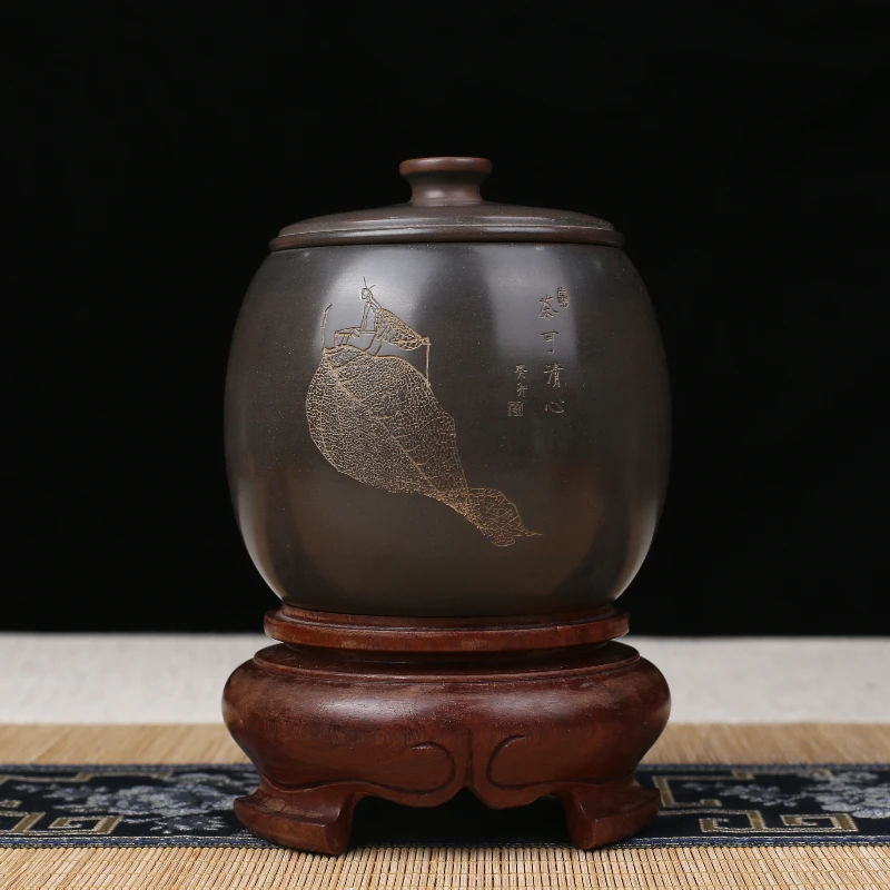 

BOERNA кухонные контейнеры, керамические герметичные горшки, чайная банка Liubao, емкость для хранения чая, кухонная коробка для хранения чая, сахарница