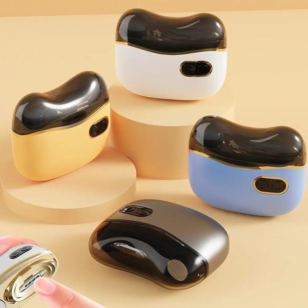 2 In 1 Electric Nail Trimmer And Buffer Rechargeable Waterproof_voghion.com