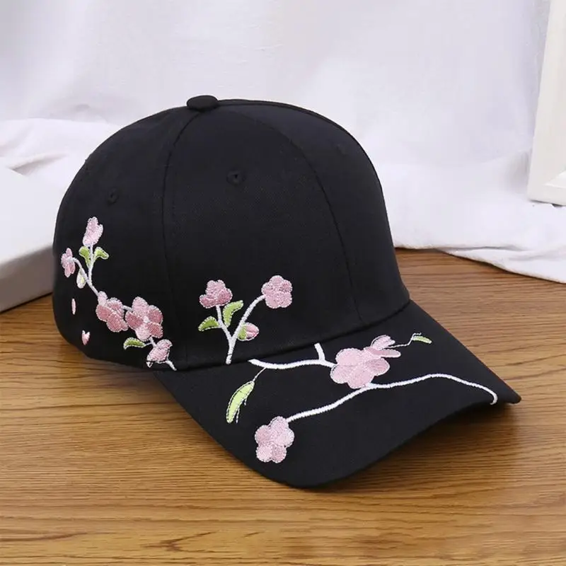 39BD Stickerei Baseball für Mädchen Frühling Baseball Elegante Sonnenschutz Hüte für Frauen Outdoor Reise – Detail 10