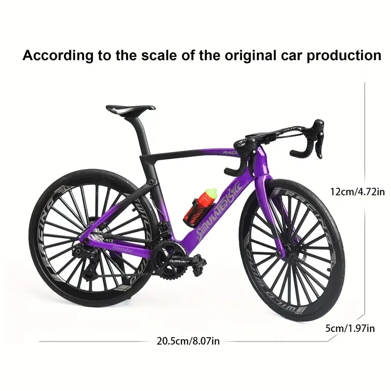 Vintage Metal Mountain Bike Model Desktop Mini Alloy Classic Bicycle Toy Die-Cast Finger Model Home Decoration