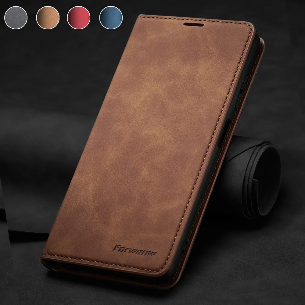 Elegant Leather Flip Wallet Phone Case with Card Slot